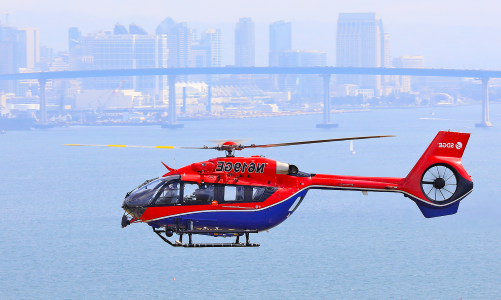 helicopter over coronado bridge